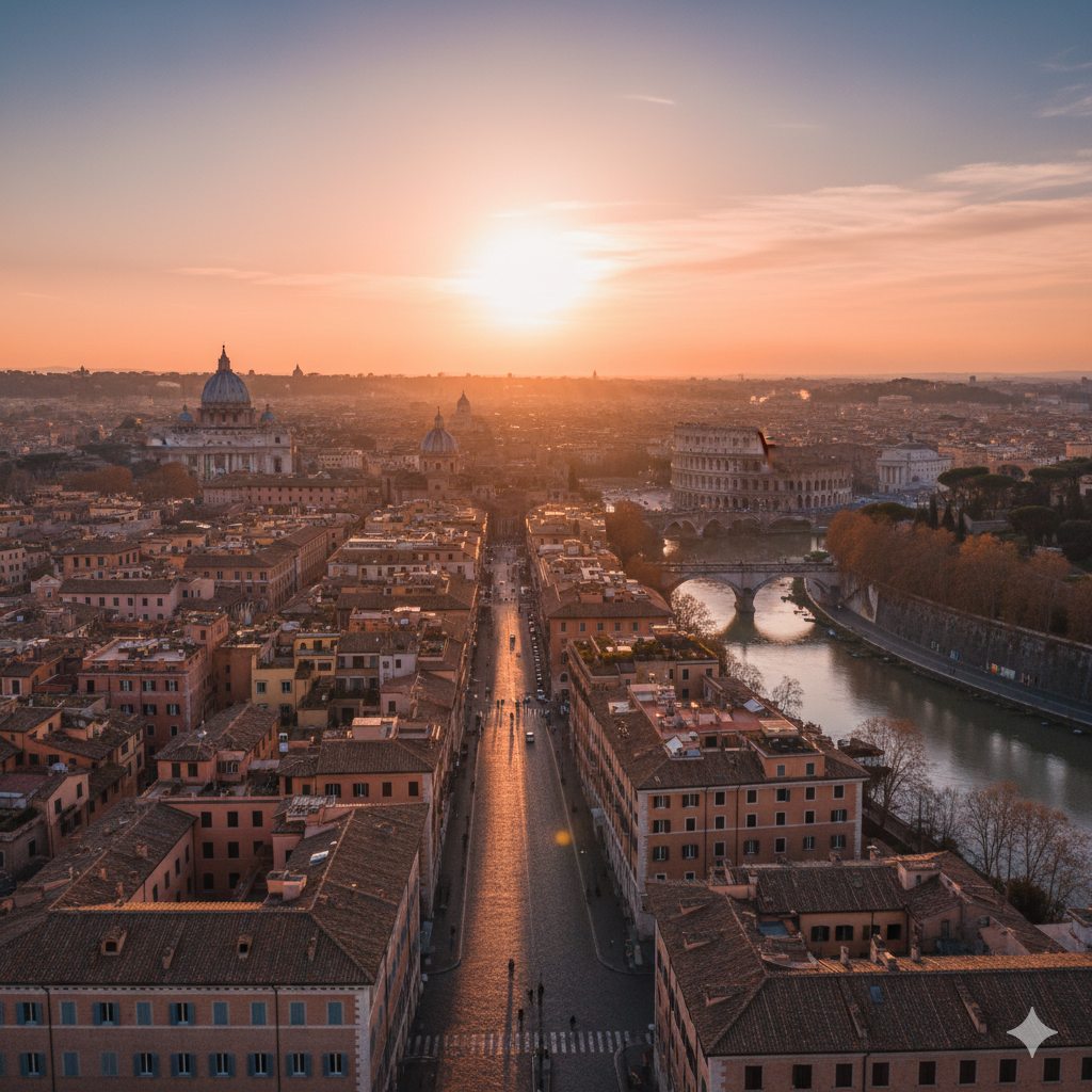 Roma al atardecer